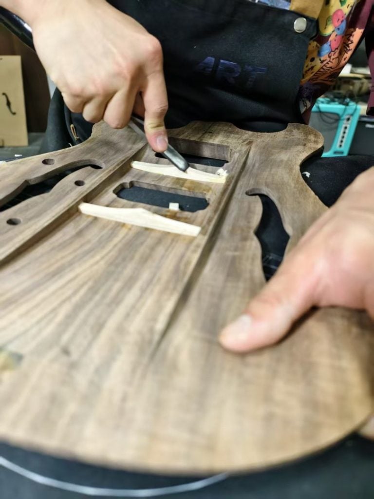 Maxey Archtops Workshop and Production Photos014