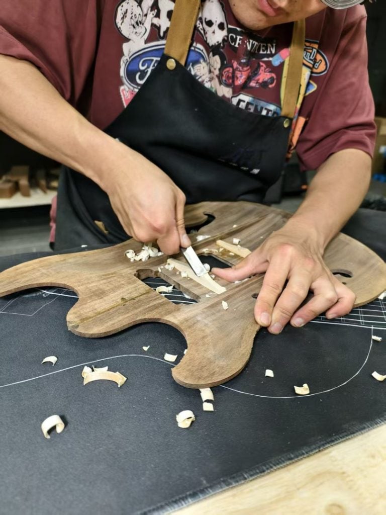 Maxey Archtops Workshop and Production Photos015