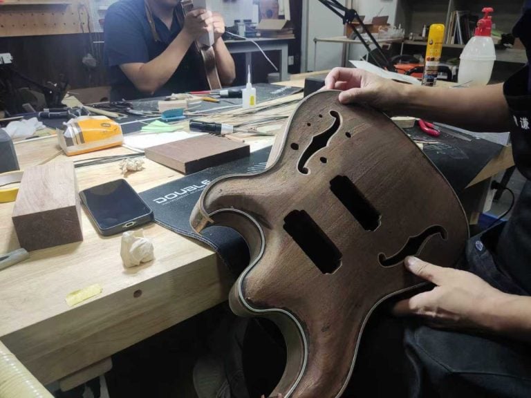 Maxey Archtops Workshop and Production Photos077