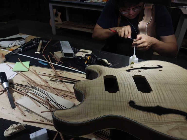 Maxey Archtops Workshop and Production Photos082