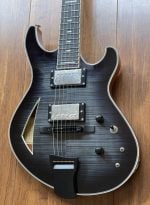 Maxey Archtops GH3 Flame Maple Grey Burst03