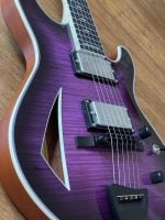Maxey Archtops GH3 Flame Maple Purple Burst06