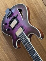 Maxey Archtops GH3 Flame Maple Purple Burst09