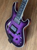 Maxey Archtops GH3 Flame Maple Purple Burst11