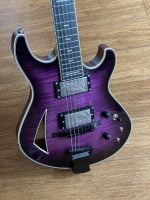 Maxey Archtops GH3 Flame Maple Purple Burst12