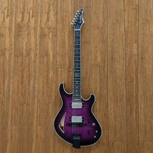 Maxey Archtops GH3 Flame Maple Purple Burst19
