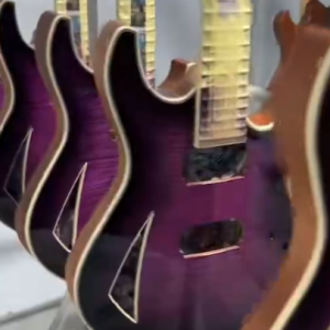 Maxey Archtops GH3 Flame Maple Purple Burst