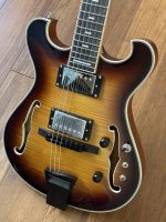 Maxey Archtops NO2 Flame Maple Burst19
