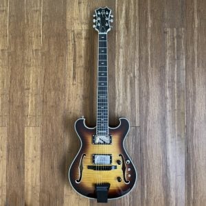 Maxey Archtops NO2 Flame Maple Burst38